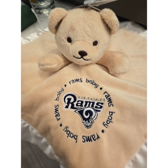 NWT NFL Los Angeles Rams Security Bear Lovey Officially Licensed - Picture 2 of 5